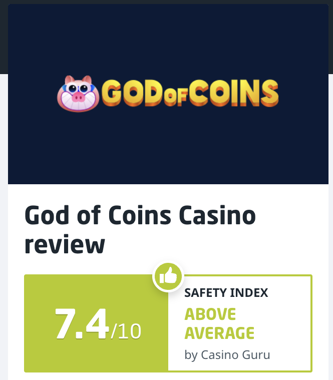 God of Coins Casino Guru Bewertungsübersicht 2026